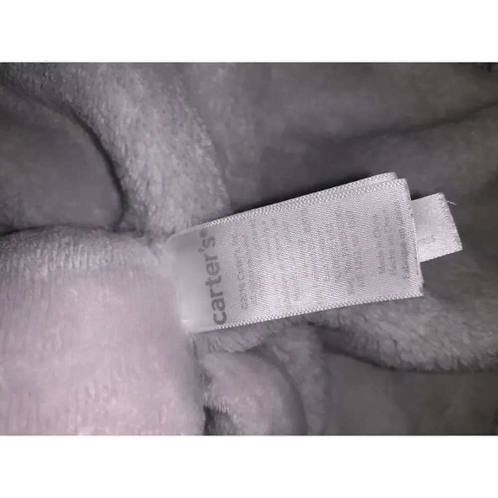 Infant Carter's Grey Soft & Silky Plush Elephant‎ Lovey Security Blanket